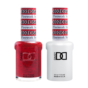 DND Nail Lacquer And Gel Polish, 402, Firework Star, 0.5oz