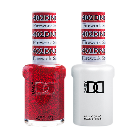 DND Nail Lacquer And Gel Polish, 402, Firework Star, 0.5oz