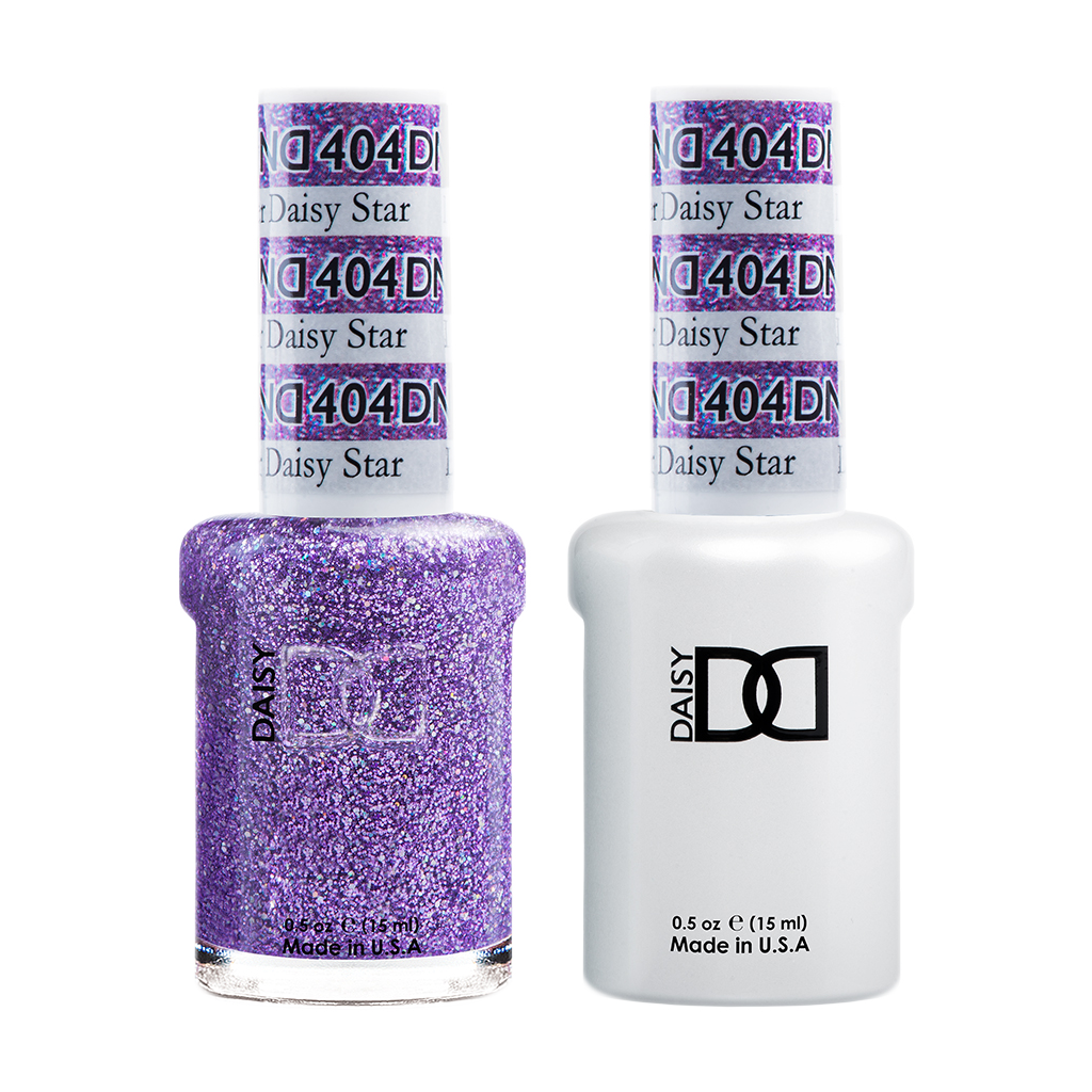 DND Nail Lacquer And Gel Polish, 404, Lavender Daily Star, 0.5oz