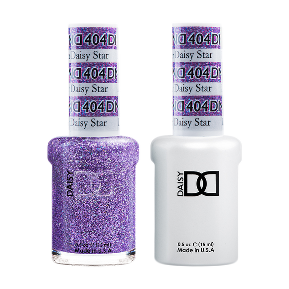 DND Nail Lacquer And Gel Polish, 404, Lavender Daily Star, 0.5oz
