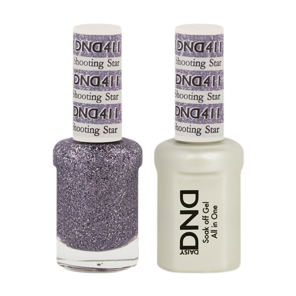 DND Nail Lacquer And Gel Polish, 411, Shooting Star, 0.5oz