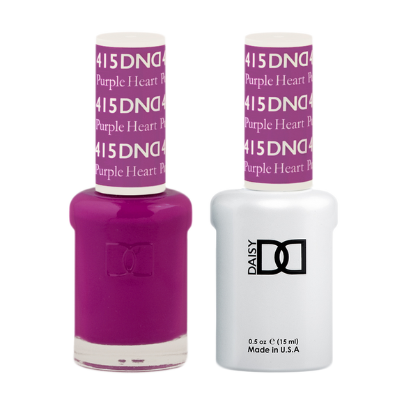 DND Nail Lacquer And Gel Polish, 415, Purple Heart, 0.5oz