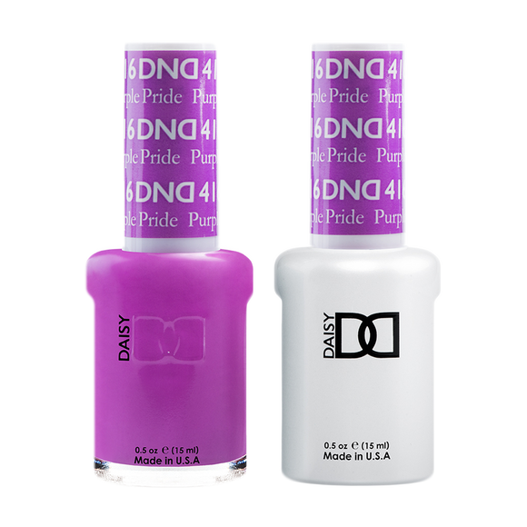 DND Nail Lacquer And Gel Polish, 416, Purple Pride, 0.5oz