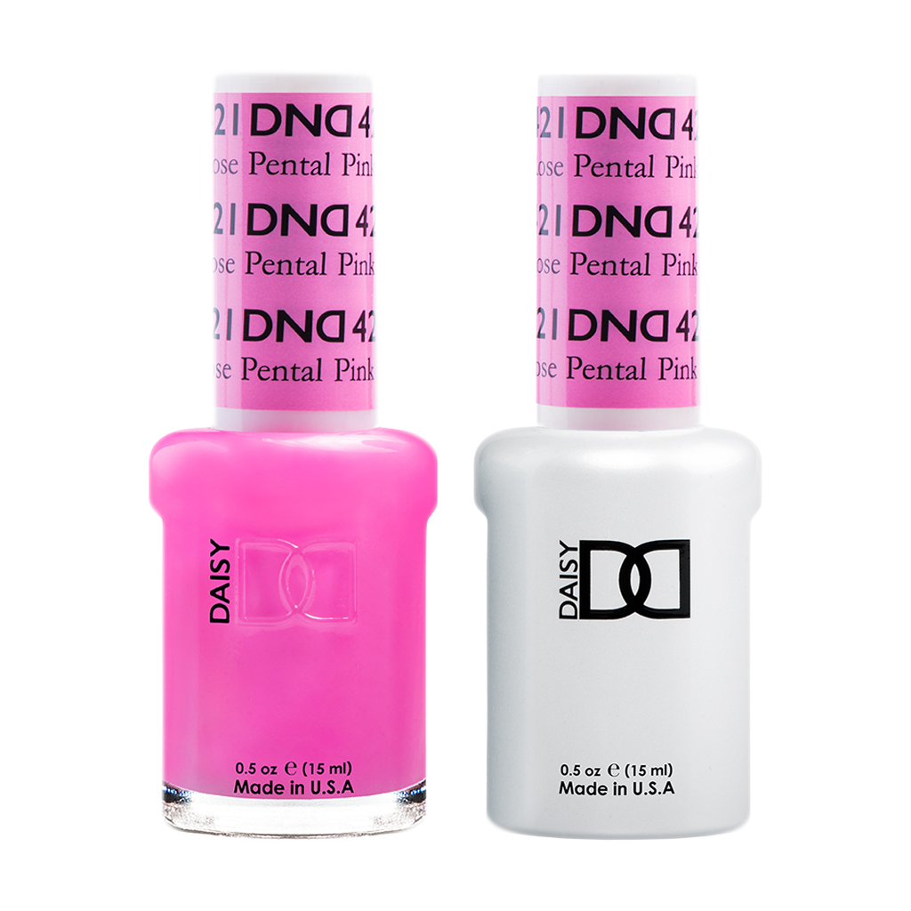 DND Nail Lacquer And Gel Polish, 421, Rose Petal Pink, 0.5oz