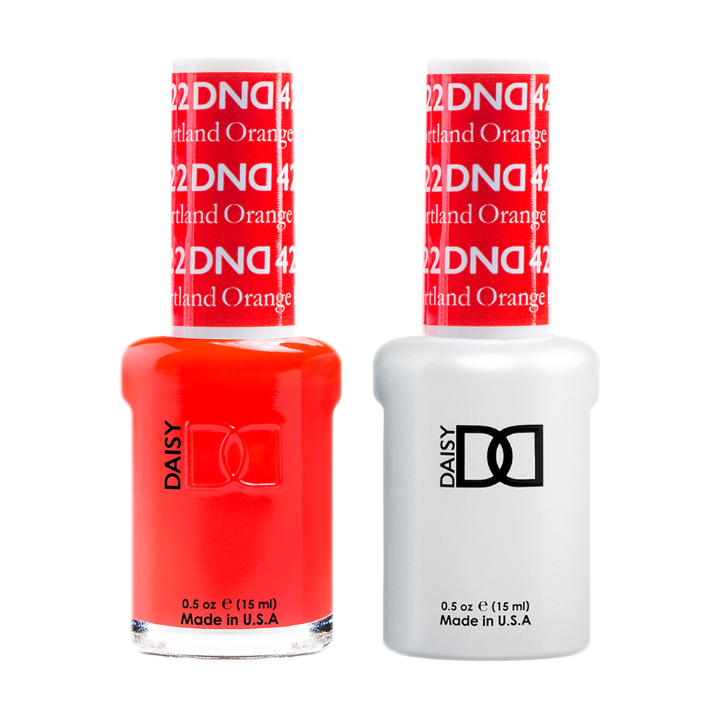 DND Nail Lacquer And Gel Polish, 422, Portland Orange, 0.5oz