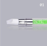 Dual Silicone Heads Nail Art Sculpture Pen, Green