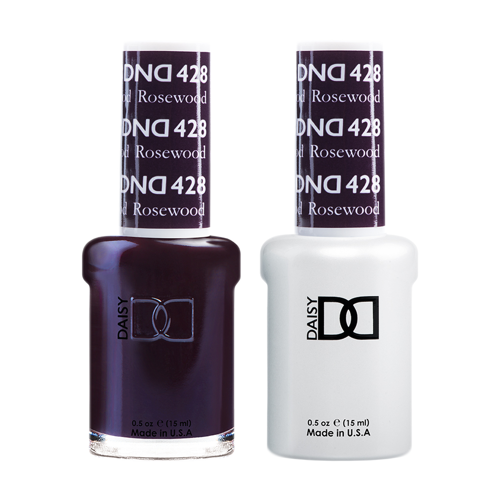 DND Nail Lacquer And Gel Polish, 428, Rosewood, 0.5oz