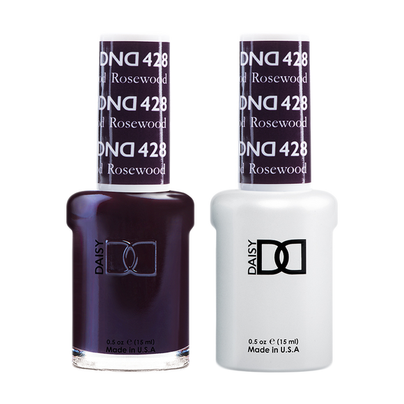 DND Nail Lacquer And Gel Polish, 428, Rosewood, 0.5oz