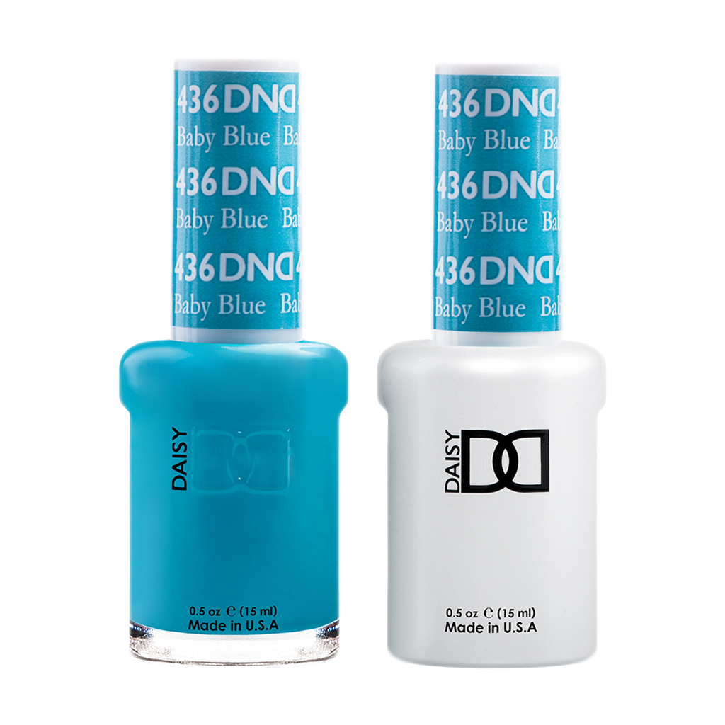 DND Nail Lacquer And Gel Polish, 436, Baby Blue, 0.5oz