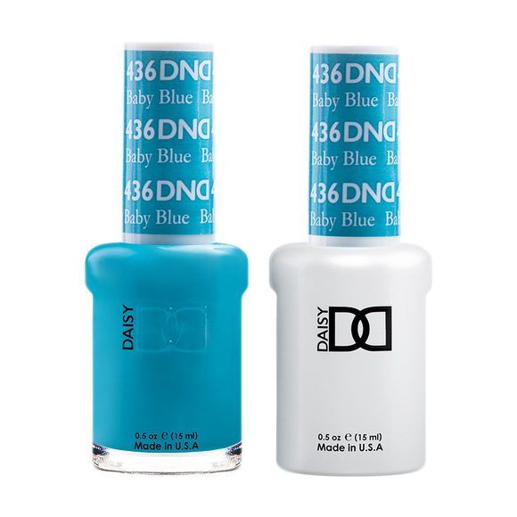 DND Nail Lacquer And Gel Polish, 436, Baby Blue, 0.5oz
