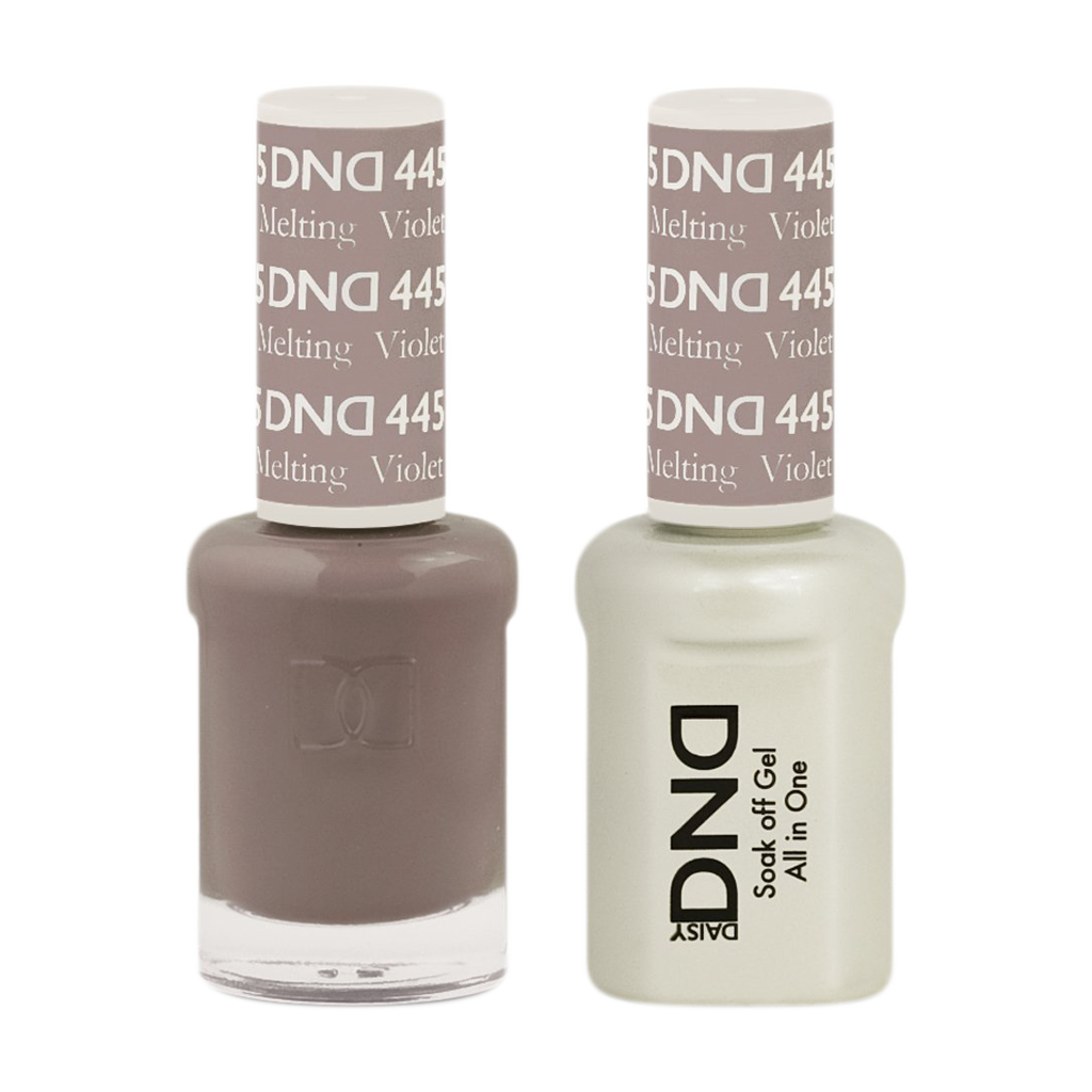 DND Nail Lacquer And Gel Polish, 445, Melting Violet, 0.5oz