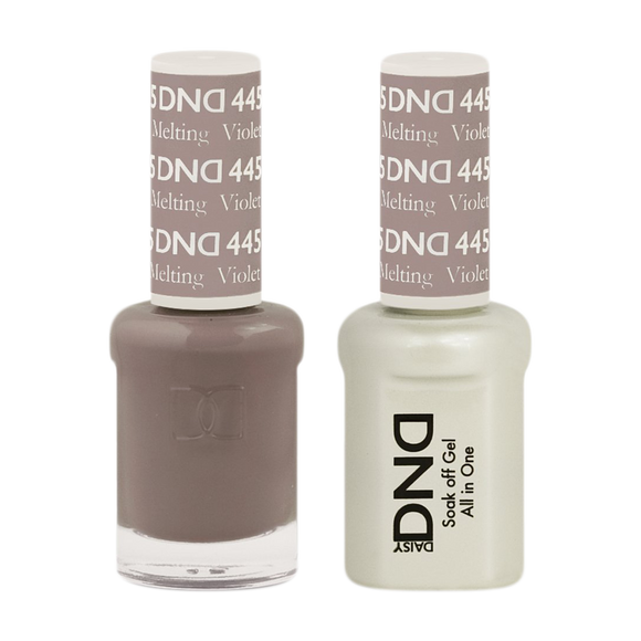 DND Nail Lacquer And Gel Polish, 445, Melting Violet, 0.5oz