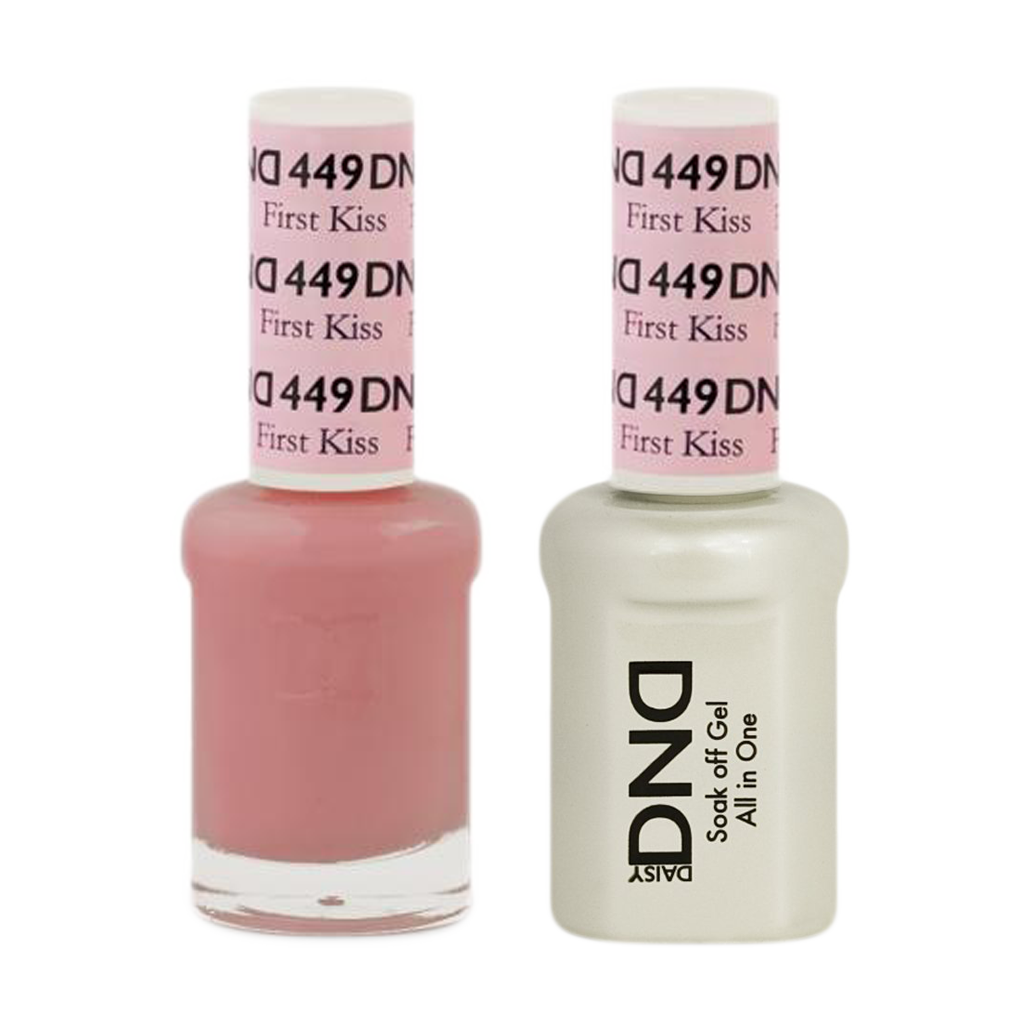 DND Nail Lacquer And Gel Polish, 449, First Kiss, 0.5oz