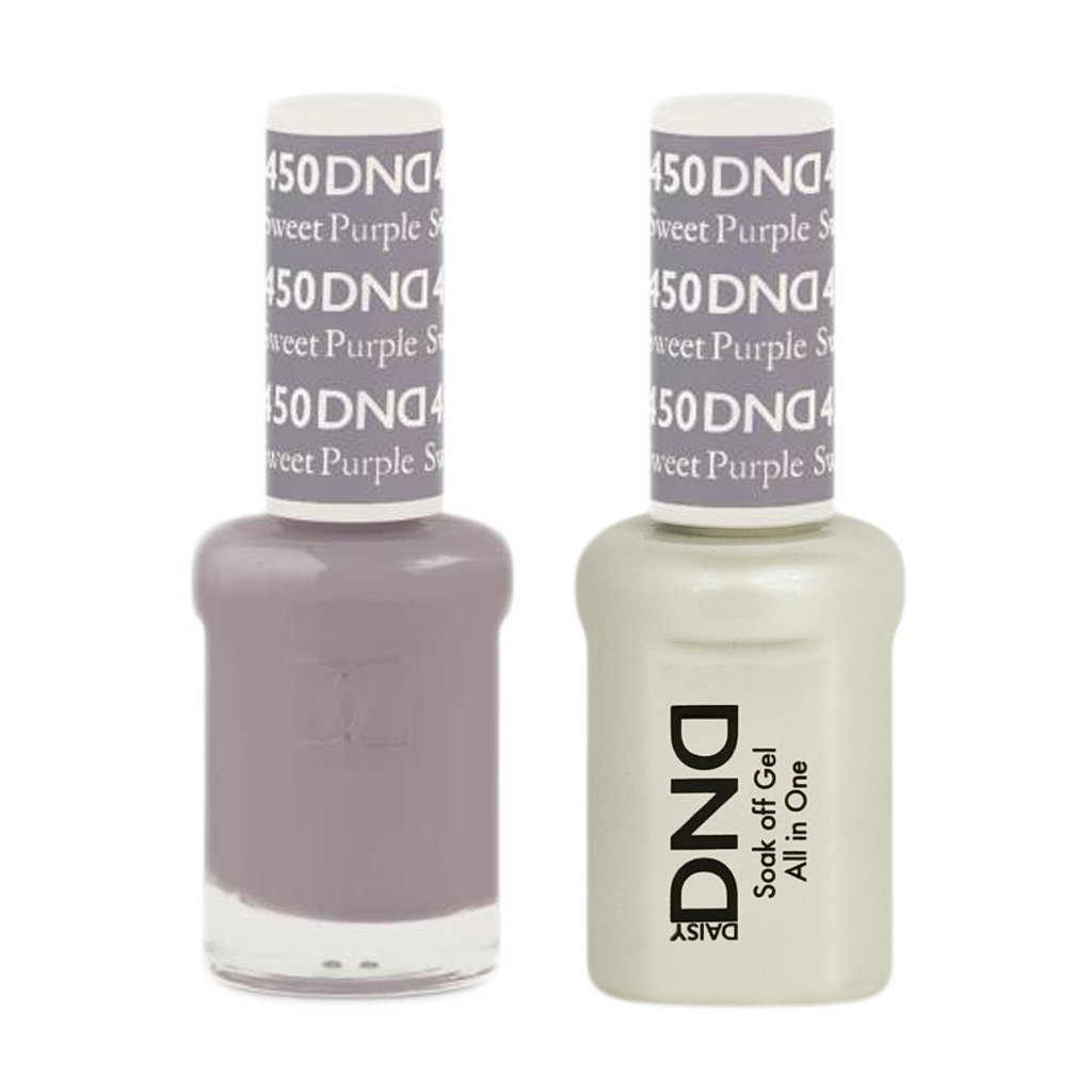 DND Nail Lacquer And Gel Polish, 450, Sweet Purple, 0.5oz