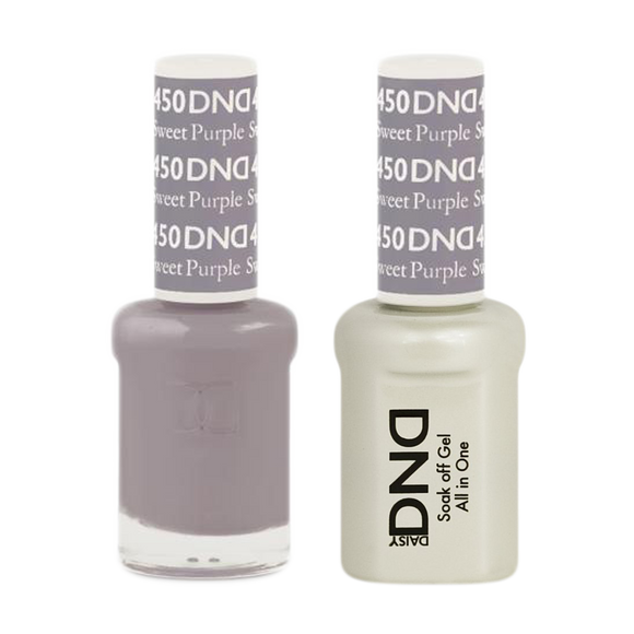 DND Nail Lacquer And Gel Polish, 450, Sweet Purple, 0.5oz