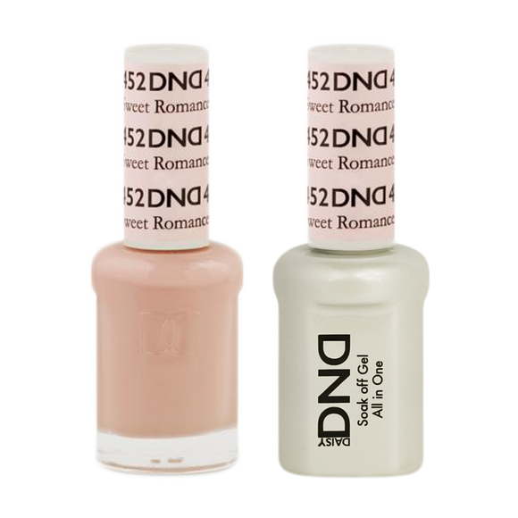 DND Nail Lacquer And Gel Polish, 452, Sweet Romance, 0.5oz