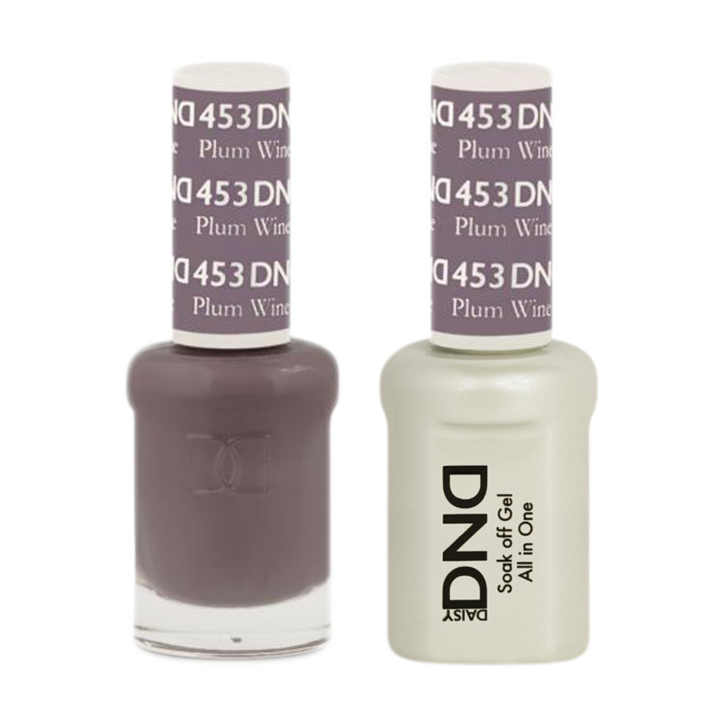 DND Nail Lacquer And Gel Polish, 453, Plum Wine, 0.5oz