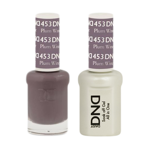 DND Nail Lacquer And Gel Polish, 453, Plum Wine, 0.5oz
