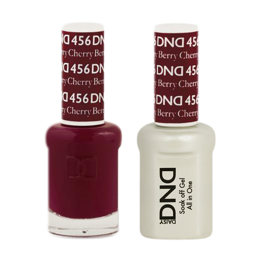 DND Nail Lacquer And Gel Polish, 456, Cherry Berry, 0.5oz