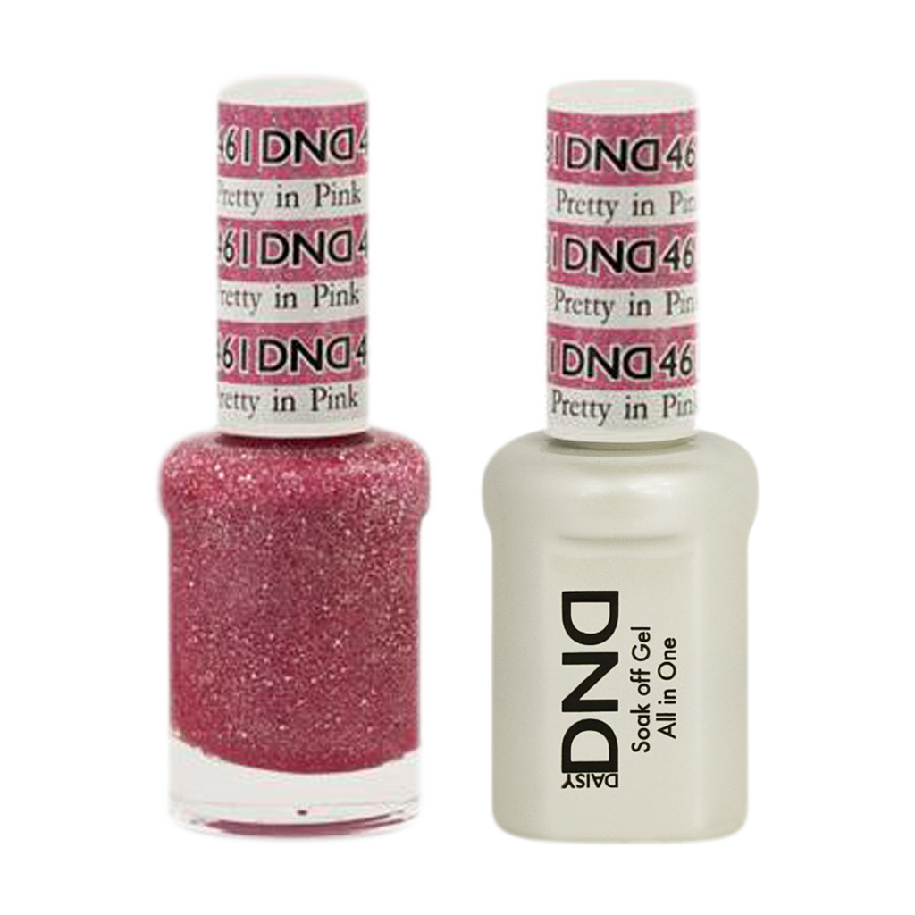 DND Nail Lacquer And Gel Polish, 461, Pretty In Pink, 0.5oz