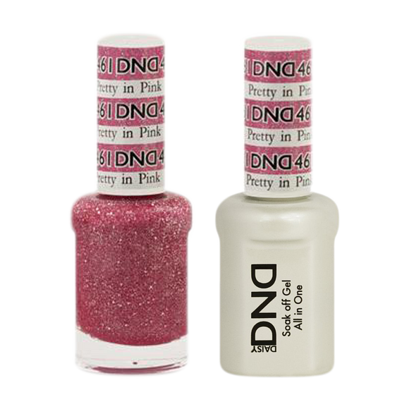 DND Nail Lacquer And Gel Polish, 461, Pretty In Pink, 0.5oz