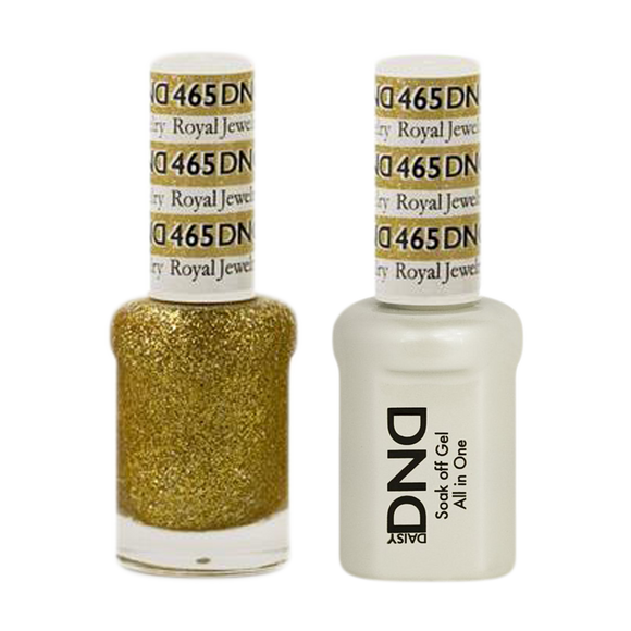 DND Nail Lacquer And Gel Polish, 465, Royal Jewelry, 0.5oz