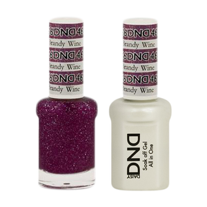 DND Nail Lacquer And Gel Polish, 466, Brandy Wine, 0.5oz