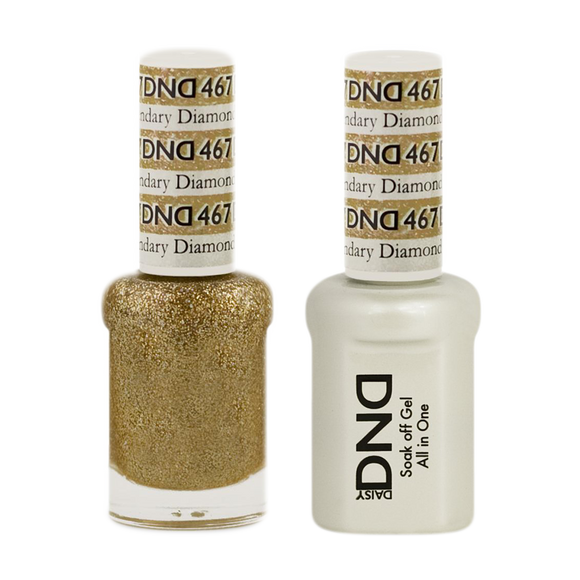 DND Nail Lacquer And Gel Polish, 467, Legendary Diamond, 0.5oz