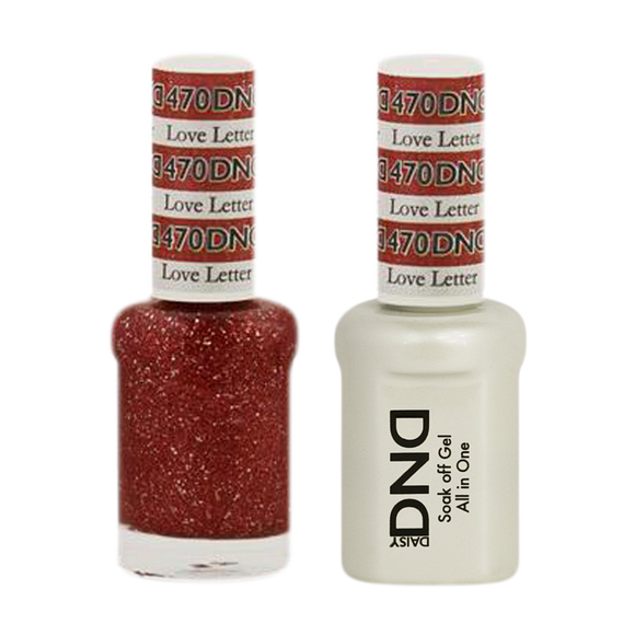DND Nail Lacquer And Gel Polish, 470, Love Letter, 0.5oz