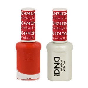 DND Nail Lacquer And Gel Polish, 474, Striking Red, 0.5oz
