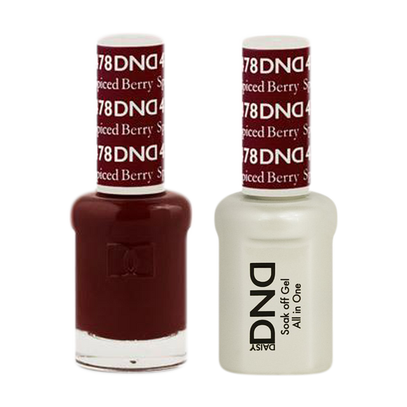 DND Nail Lacquer And Gel Polish, 478, Spiced Berry, 0.5oz