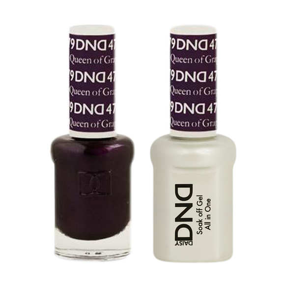 DND Nail Lacquer And Gel Polish, 479, Queen Of Grape, 0.5oz