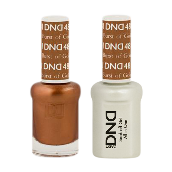 DND Nail Lacquer And Gel Polish, 481, Burst Of Gold, 0.5oz