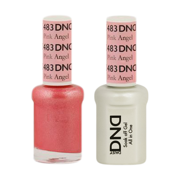 DND Nail Lacquer And Gel Polish, 483, Pink Angel, 0.5oz