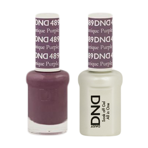 DND Nail Lacquer And Gel Polish, 489, Antique Purple, 0.5oz