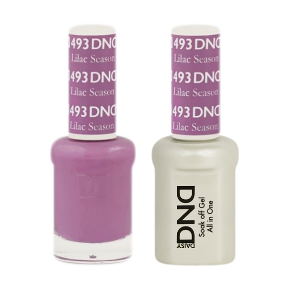 DND Nail Lacquer And Gel Polish, 493, Lilac Season, 0.5oz