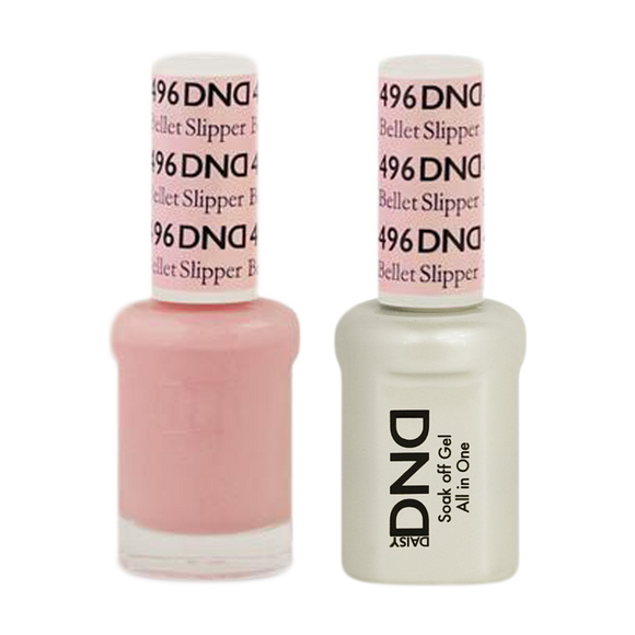DND Nail Lacquer And Gel Polish, 496, Bellet Slipper, 0.5oz