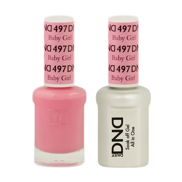 DND Nail Lacquer And Gel Polish, 497, Baby Girl, 0.5oz