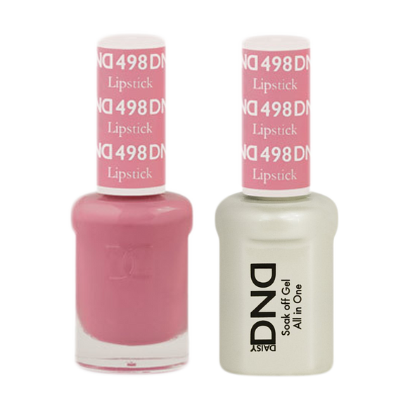 DND Nail Lacquer And Gel Polish, 498, Lipstick, 0.5oz