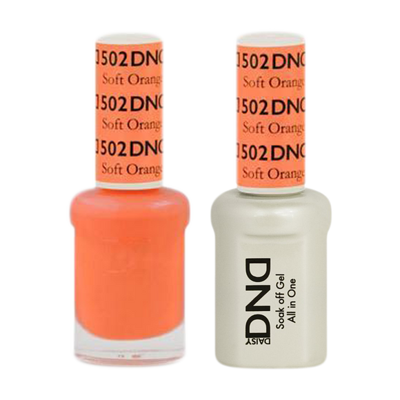DND Nail Lacquer And Gel Polish, 502, Soft Orange, 0.5oz