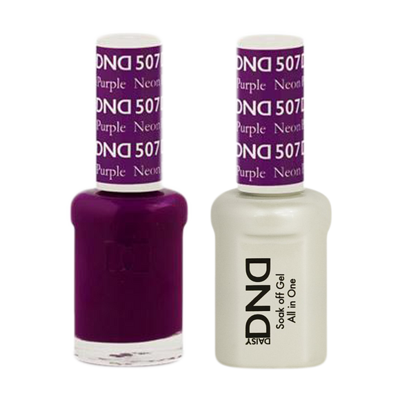 DND Nail Lacquer And Gel Polish, 507, Neon Purple, 0.5oz