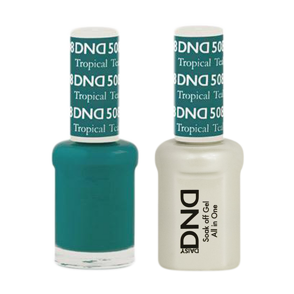 DND Nail Lacquer And Gel Polish, 508, Tropical Teal, 0.5oz