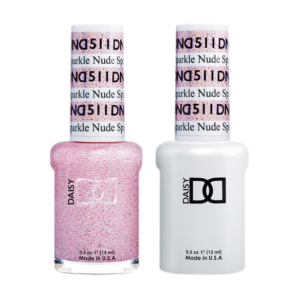 DND Nail Lacquer And Gel Polish, 511, Nude Sparkle, 0.5oz