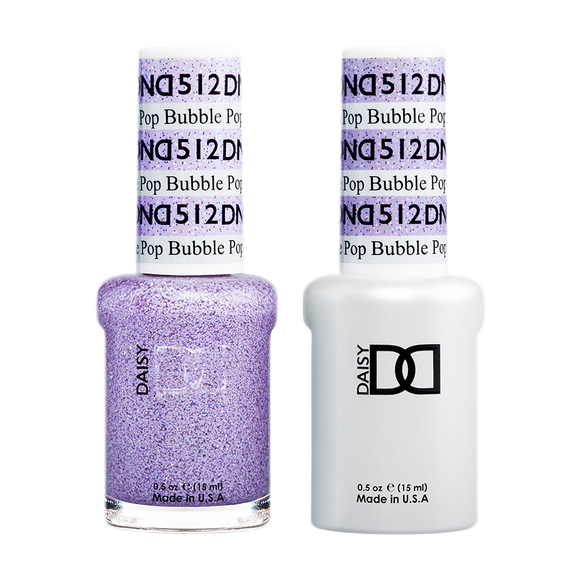 DND Nail Lacquer And Gel Polish, 512, Bubble Pop, 0.5oz