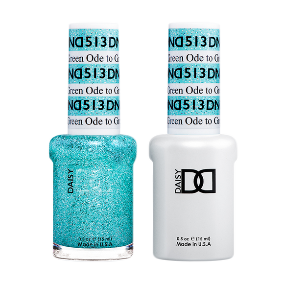 DND Nail Lacquer And Gel Polish, 513, Ode To Green, 0.5oz