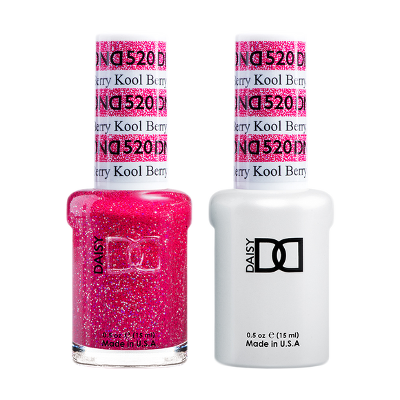 DND Nail Lacquer And Gel Polish, 520, Kool Berry, 0.5oz