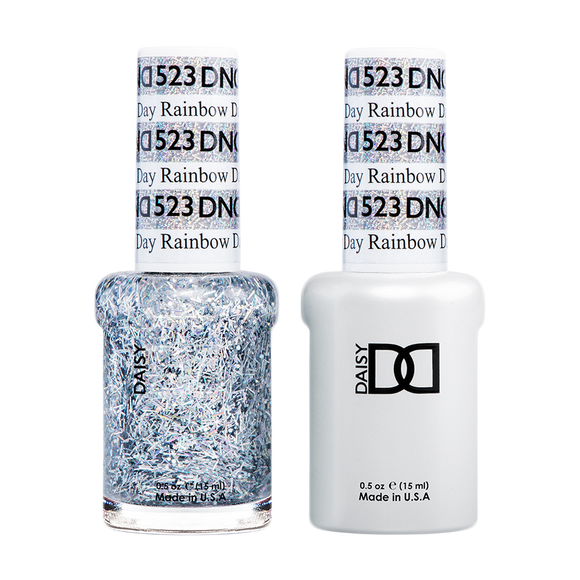 DND Nail Lacquer And Gel Polish, 523, Rainbow Day, 0.5oz