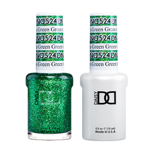 DND Nail Lacquer And Gel Polish, 524, Green To Green, 0.5oz