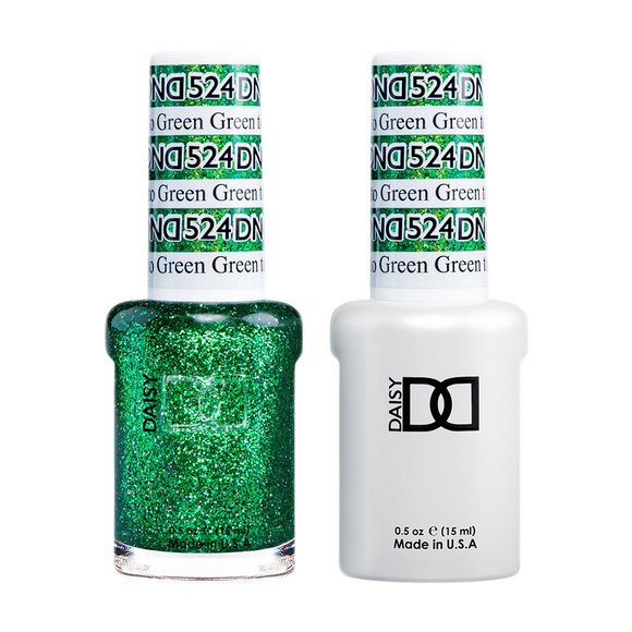 DND Nail Lacquer And Gel Polish, 524, Green To Green, 0.5oz