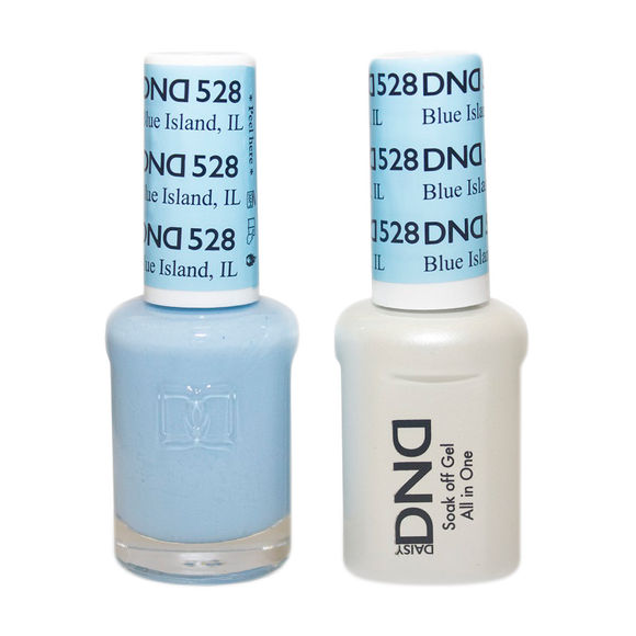 DND Nail Lacquer And Gel Polish, 528, Blue ISland IL, 0.5oz